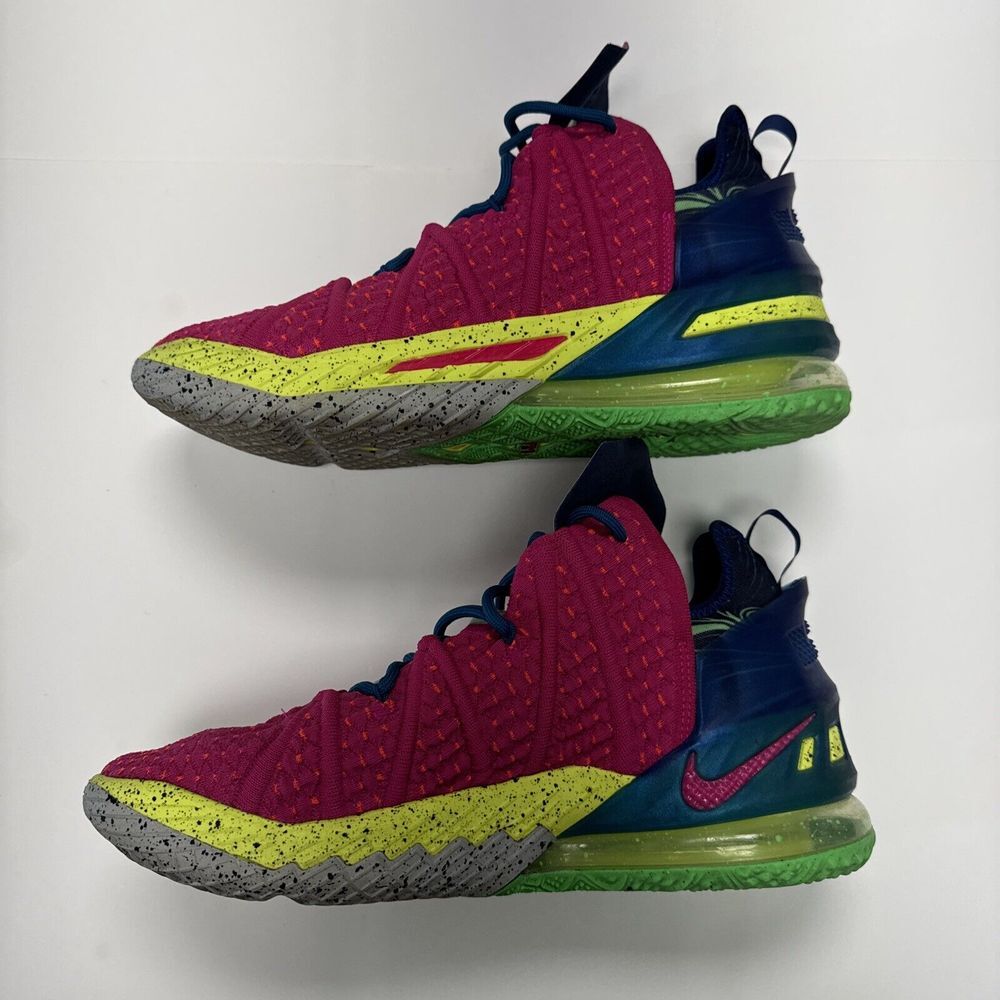 Size‎  11 Nike LeBron 18 Los Angeles By Night Clean Great Condition DB8148-600 - Picture 9 of 9